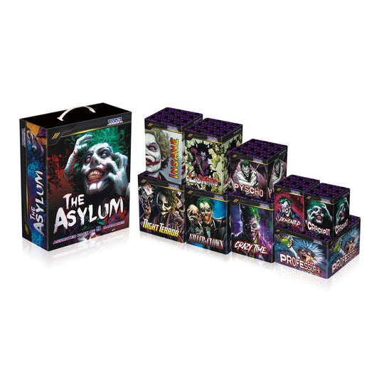 The Asylum 9 Cake Assortment from Vivid Pyrotechnics