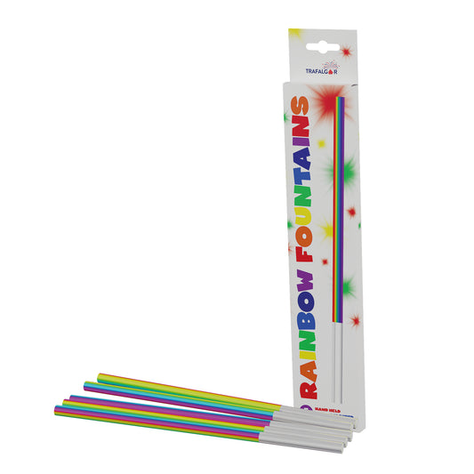 Hand Held Rainbow Colour Fountain (5 pieces)