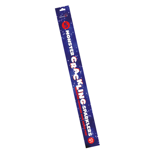 Monster Crackling Sparklers (Pack of 5)