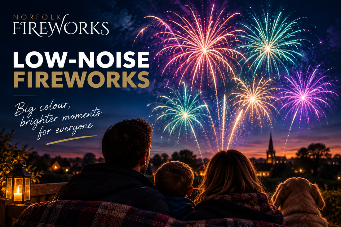 Best Low-Noise Fireworks UK 2026 | Norfolk Fireworks
