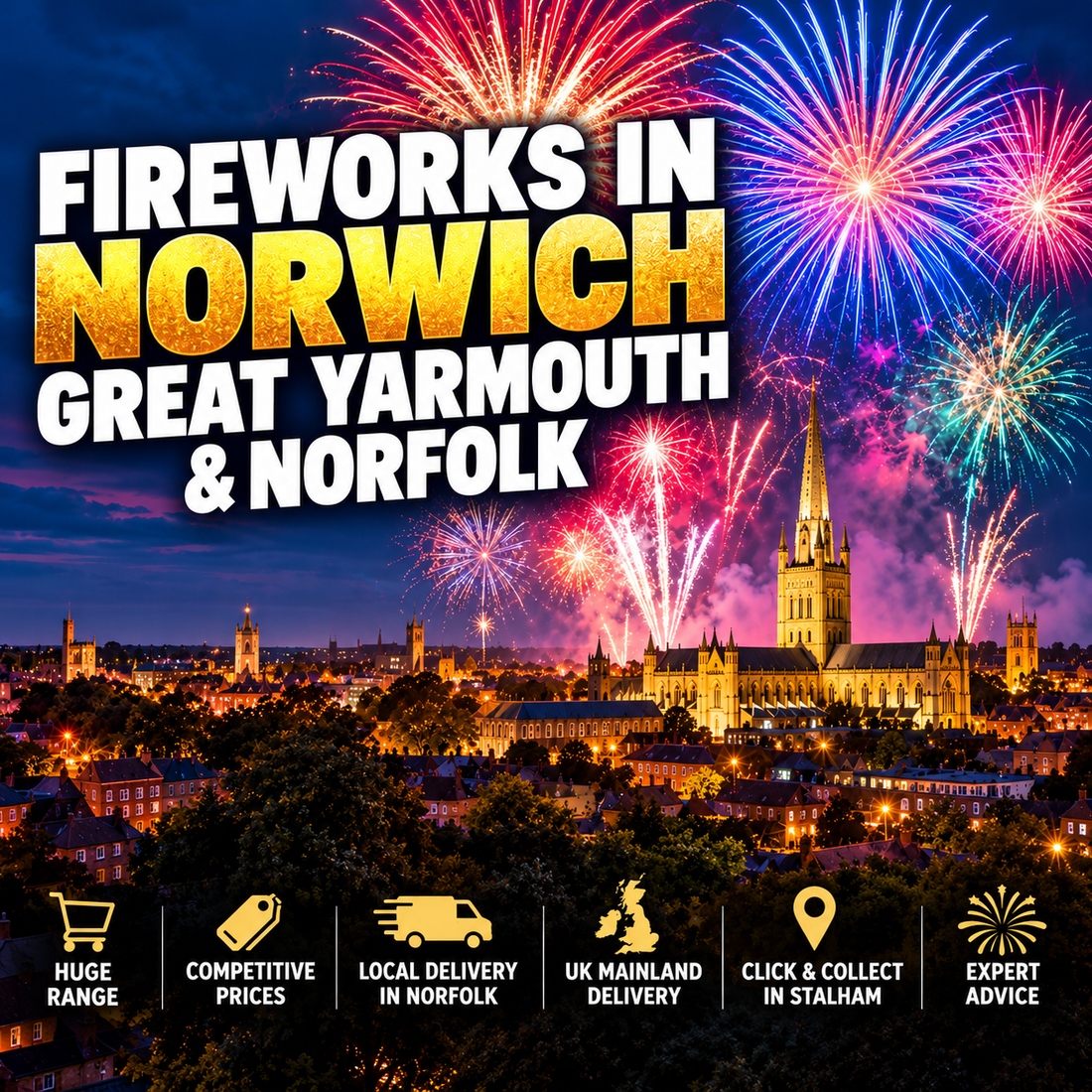 Buy fireworks online UK – fireworks for sale in Norfolk, Norwich and Great Yarmouth