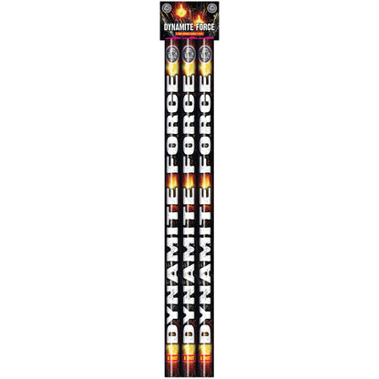 Dynamite Force 8 Shot Roman Candle (Pack of 3) by British Bulldog