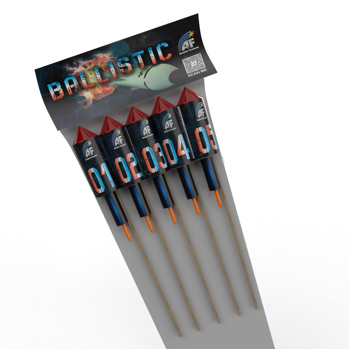 Ball Rockets Fireworks Ballistic Rockets (Pack of 5) by Absolute Fireworks – Norfolk Fireworks