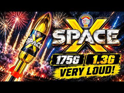 Space X Rocket by Brothers Pyrotechnics