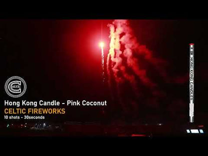 Hong Kong Candle – Pink Comet By Celtic Fireworks